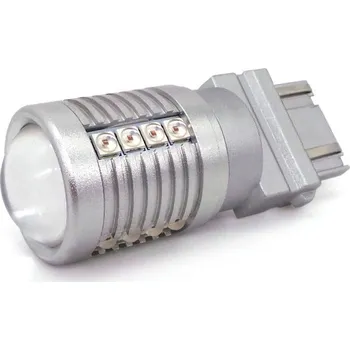 Autožárovka lED žárovka 3157 12-24V CANBUS 2000lm červená motoLEDy 1110