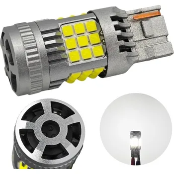 Autožárovka LED žárovka W21W, 7440 12-24V bez poruchy 2200lm bílá motoLEDy 1346