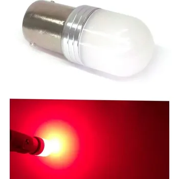 Autožárovka LED BA15S 12-24V CANBUS červená motoLEDy 752R
