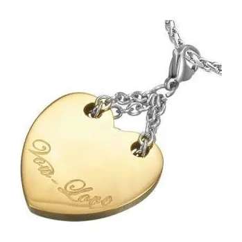 Přívěsek Přívěsek ocel srdce 113 (Šperky chirurgická ocel, přívěšky)