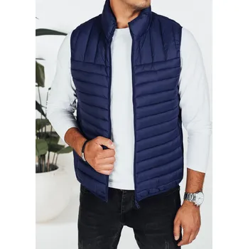 Pánská vesta Tmavě modrá pánská prošívaná vesta TX5082 Velikost: XL