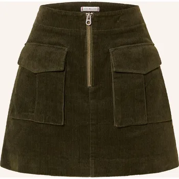 Dámská sukně Tommy Hilfiger Dámská Manšestrová Sukně, tmavě zelená, 34
