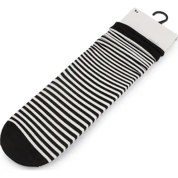 Dámské ponožky Dámské / dívčí bavlněné ponožky, barva 5 černá bílá