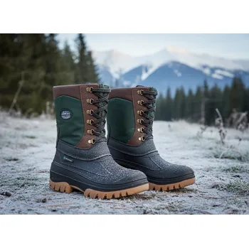 Pracovní obuv Termoobuv TYROL SPIRALE Velikost 41 (UK- 7) zelená/černá