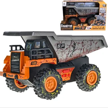 autíčko Mikro auto sklápěčka stavební Construct 25cm plast se světlem a zvukem na setrvačník 799710,00