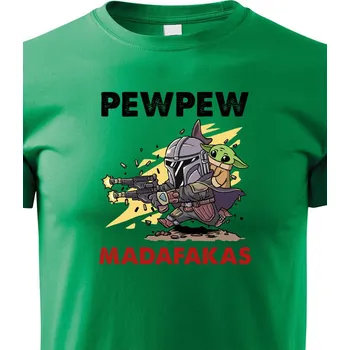 Chlapecké tričko Dětské tričko Mandalorian Baby Yoda, Barva Zelená, Velikost 122 cm/6 roků, Canvas Dětské tričko Bezvatriko.cz 0698 - DTF/DTG