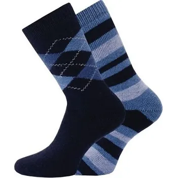 Sada pánského spodního prádla Ponožky WiK 20644 Stripes, Rhomboids Pánské A'2 39-46 šedá 43-46