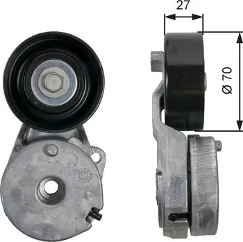 Napínák, žebrovaný klínový řemen GATES T39162