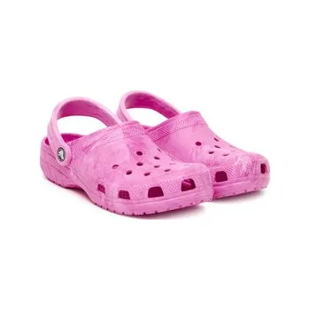 Dámská obuv Nazouváky Crocs Kids' Classic Watercolor Marbled Clog 211602 Růžová 30_31