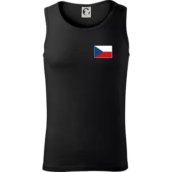Česká republika - Vlajka malá - Tílko pánské Core - 2XL ( Černá )
