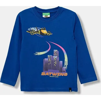 Chlapecké tričko Dětské bavlněné tričko s dlouhým rukávem United Colors of Benetton modrá barva, 35RYG10KE 35RYG10KE.P.seasonal 55X, vel. 104