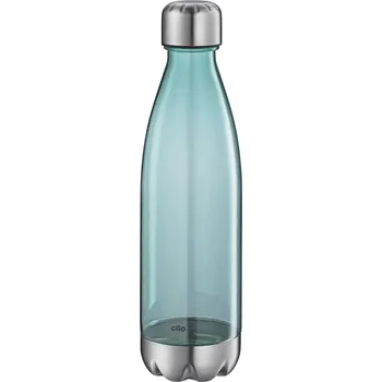 CILIO Elegante – láhev na studené nápoje prům. 7 × 22 cm 0,7 l tritan/nerezová ocel tyrkysová