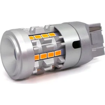 Autožárovka lED žárovka W21W 7440 12-24V bez poruchy oranžová motoLEDy 1119