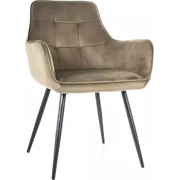 Jídelní židle Signal Jídelní židle LEMON VELVET | olivová