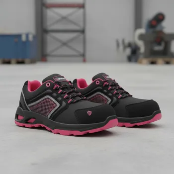 Pracovní obuv Procera Polobotky MAGENTA S1 Velikost 38 (UK-5) černá/růžová