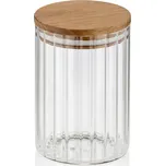 KELA Dorothea – kuchyňská dóza borosilikátové sklo/akáciové dřevo 0,6 l prům. 9 x 13 cm
