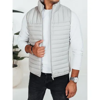 Světle šedá pánská prošívaná vesta TX5080 Velikost: L