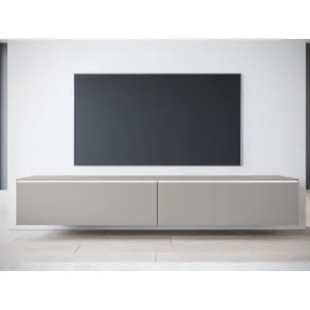 Televizní stolek TV stolek Dlone 180, Barva: šedé palladium, Osvětlení: osvětlení LED - bílé MIRJAN 5903211454585