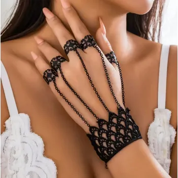 Náramek Gothic náramek s prstenem