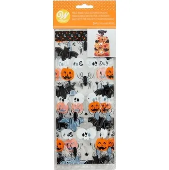 Krabička na výslužku Celofánové sáčky - Halloweens - 20ks