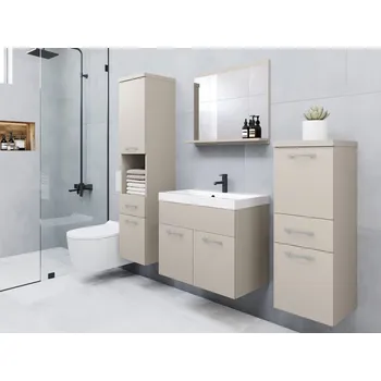 Koupelnový nábytek Koupelnový nábytek Lumia, Barva: kašmírová béžová, Sifon k umyvadlu: ne, Baterie: bez baterie MIRJAN 5903211455063