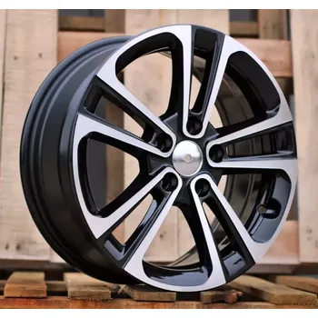 Alu kolo Alu kola Racing Line B5959, 16x6.5 5x108 ET47, černá + leštění vhodné pro Citroen Berlingo III (od 2018), Citroen C4 Picasso II (od 2013), Citroen C4 Grand Spacetourer, Citroen C4 Spacetourer