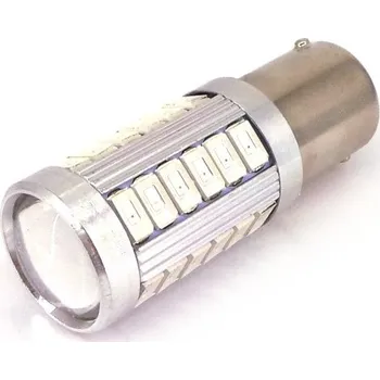 Autožárovka LED BA15S 12V 17W CANBUS oranžová, směr USA motoLEDy 364