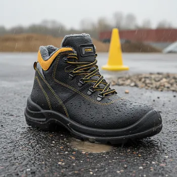 Pracovní obuv CERVA GROUP Obuv PANDA ORSETTO WINTER S3 Velikost 41 (UK- 7) černá/žlutá