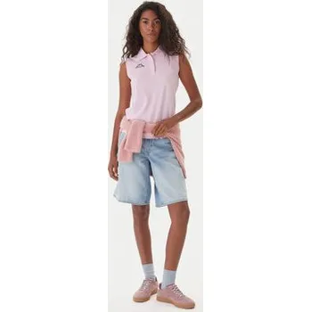 Kappa Polokošile Logo Tennis 302LR20 Růžová Slim Fit L