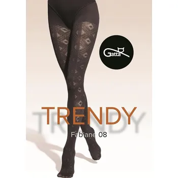 Dámské oblečení Punčocháče Gatta Trendy Fabiane wz.08 40 den 2-4 sytě bílá 3-M