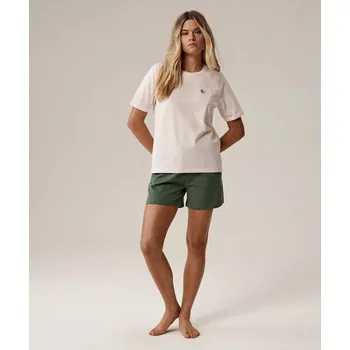 Dámské noční prádlo Pyžamo Atlantic NLP-498E kr/r S-2XL růžová světle zelená XXL