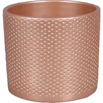 Vánoční dekorace Obal ZEUS DOTS CHRISTMAS 13cm růžovo-zlatá