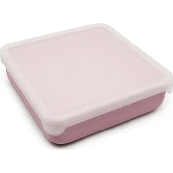Svačinový box Silikonová krabička na sendvič 790 ml - růžová