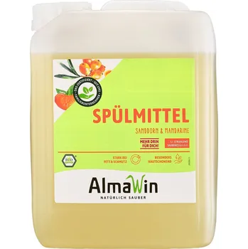Mycí prostředek Ekologický prostředek na mytí nádobí rakytníkově-mandarinkový (koncentrát) ECO 5 l – Almawin