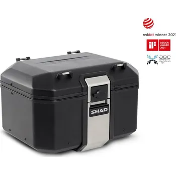Zavazadlo na motocykl Shad kompletní sada bočních adventure brašen SHAD TERRA TR40 a černého hliníkového 48L topcase, včetně montážní sady SHAD Aprilia Tuareg 660
