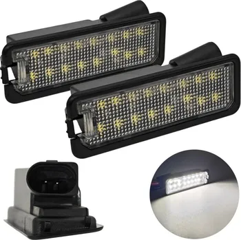 Autožárovka VW, Seat, Audi, Škoda, Porsche, Man, Bentley LED registrační světla 2x450lm, 2ks motoLEDy 1379