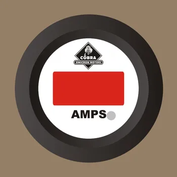 Ampérmetr DC černá/bílá 53mm