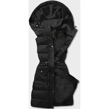 Dámská vesta Černá dámská péřová vesta s kapucí CANADA Mountain, odstíny černé XL (42) i392_21213-53