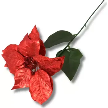 Vánoční dekorace Dekorace - Vánoční hvězda single 70cm lesklá