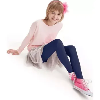 Dámské punčochy Dívčí punčocháče Mary NOQ 60 DEN - 122-128 / tmavě modrá