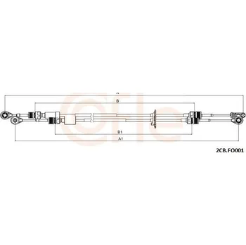 Tazne lanko, rucni prevodovka COFLE 2CB.FO001