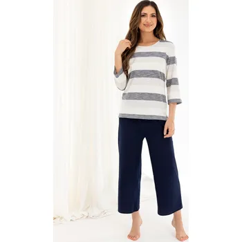 Pánská móda DÁMSKÉ PYŽAMO 719 BIG J/25 tmavě modrá 2XL