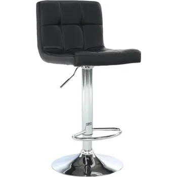 Barová židle Barová židle, černá ekokůže / chrom, KANDY NEW