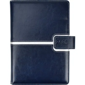 Diář Radek Menšík Magnetic týdenní 2026 A5 [CZ] modro-stříbrný