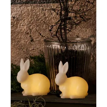 Svíčka SIRIUS LED svíčka králík, bílá, sada 2 kusy, 10 cm