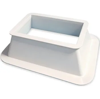 Střešní box Šikmá manžeta pro kopulový světlík 45 cm, Křivá manžeta, 400x400 mm, 1 ks