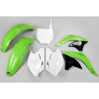 UFO kompletní sada plastů KAWASAKI KXF 450 07 barva (zelená/bílá) (KA209E999) (UFO kompletní sada plastů KAWASAKI KXF 450 07 barva (zelená/bílá) (KA209E999))