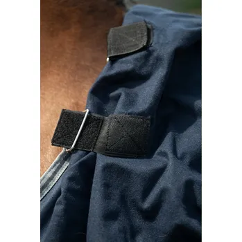 Deka pro koně Nepromokavá deka -Therma Pro- s odnímatelnou částí na krk, tmavě modrá, 155 cm