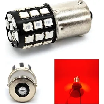 Autožárovka LED PY21W, BAU15S 12V CANBUS RED 1000lm motoLEDy 362
