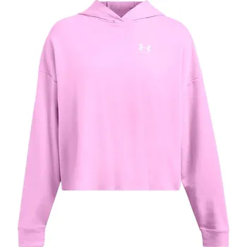 Dámský svetr Under Armour Rival Terry Crew Sweatshirt Pink 10 (S)